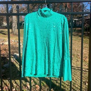 COS Sequin High Neck Top NWT